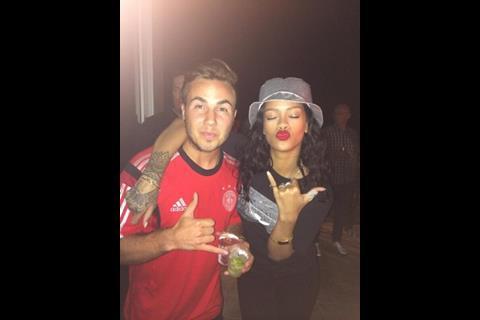 Rihanna and Mario Gotze